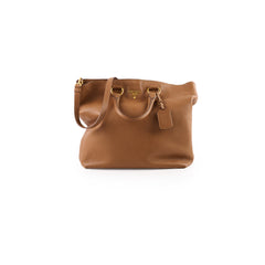 Prada Vitello Daino Leather Tote Tan