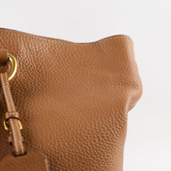 Prada Vitello Daino Leather Tote Tan