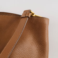 Prada Vitello Daino Leather Tote Tan