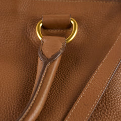 Prada Vitello Daino Leather Tote Tan