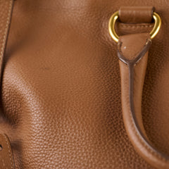 Prada Vitello Daino Leather Tote Tan