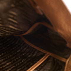 Prada Vitello Daino Leather Tote Tan