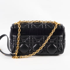 Christian Dior Small Caro Cannage Bag Black