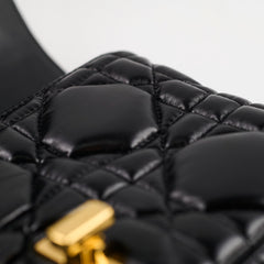 Christian Dior Small Caro Cannage Bag Black