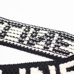 Celine Hand-Crocheted Black Cotton Shoulder Bag