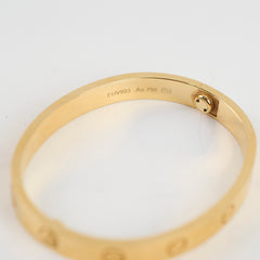 Cartier Classic Model Love Bracelet Size 15 Yellow Gold