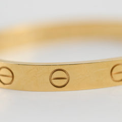 Cartier Classic Model Love Bracelet Size 15 Yellow Gold