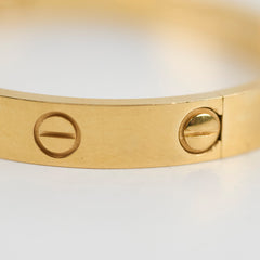 Cartier Classic Model Love Bracelet Size 15 Yellow Gold