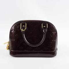 Louis Vuitton Alma BB Patent Burgundy