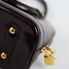 Louis Vuitton Alma BB Patent Burgundy