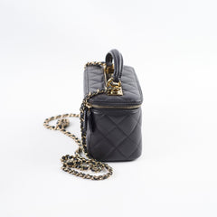 Chanel Vanity Top Handle Grey - Microchipped