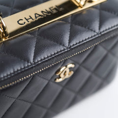 Chanel Vanity Top Handle Grey - Microchipped