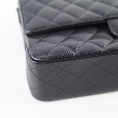 Chanel Classic Flap M/L Caviar Black Shoulder Bag