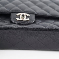 Chanel Classic Flap M/L Caviar Black Shoulder Bag