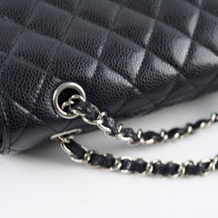 Chanel Classic Flap M/L Caviar Black Shoulder Bag