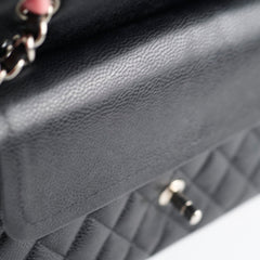 Chanel Classic Flap M/L Caviar Black Shoulder Bag