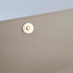 Christian Dior Lady Dior Pouch Powder Beige Wallet On Chain