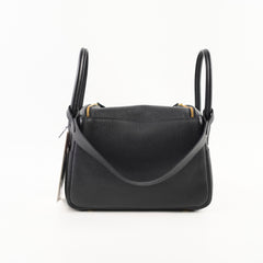 Hermes Lindy 26 Black Gold Hardware C stamp