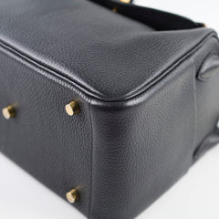 Hermes Lindy 26 Black Gold Hardware C stamp