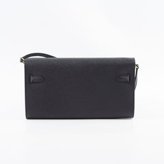 Hermes Kelly To Go Black Espom GHW A Stamp