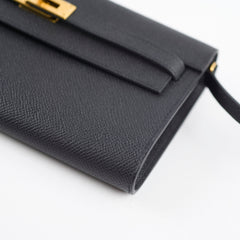 Hermes Kelly To Go Black Espom GHW A Stamp