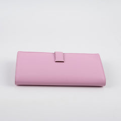 Hermes Bearn Soufflet Long Wallet Pink Epsom Leather - Z stamp