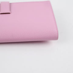 Hermes Bearn Soufflet Long Wallet Pink Epsom Leather - Z stamp