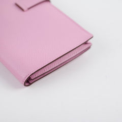 Hermes Bearn Soufflet Long Wallet Pink Epsom Leather - Z stamp