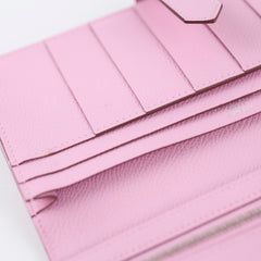 Hermes Bearn Soufflet Long Wallet Pink Epsom Leather - Z stamp