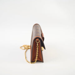 Louis Vuitton Dauphine Chain Wallet Reverse Monogram Microchip