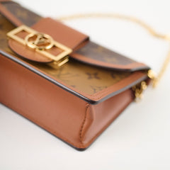 Louis Vuitton Dauphine Chain Wallet Reverse Monogram Microchip