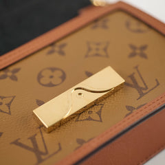 Louis Vuitton Dauphine Chain Wallet Reverse Monogram Microchip