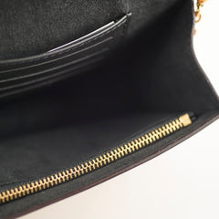 Louis Vuitton Dauphine Chain Wallet Reverse Monogram Microchip