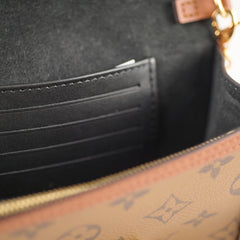 Louis Vuitton Dauphine Chain Wallet Reverse Monogram Microchip