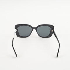 Chanel White Crystal Square Sunglasses