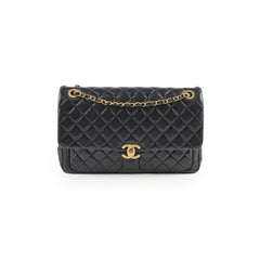 Chanel Daily Friend Jumbo Lambskin Black GHW (microchip)
