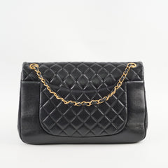 Chanel Daily Friend Jumbo Lambskin Black GHW (microchip)