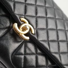 Chanel Daily Friend Jumbo Lambskin Black GHW (microchip)