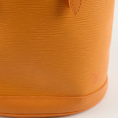 Louis Vuitton Epi Petit Bucket PM Shoulder Bag Orange