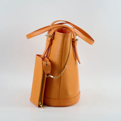 Louis Vuitton Epi Petit Bucket PM Shoulder Bag Orange