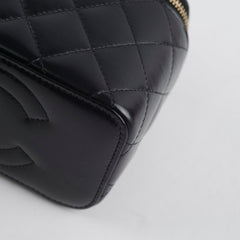 Chanel Mirror Vanity Case with Chain Black Lambskin (microchip 2023)