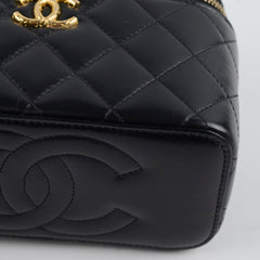 Chanel Mirror Vanity Case with Chain Black Lambskin (microchip 2023)