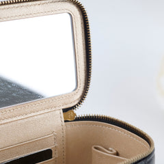 Chanel Mirror Vanity Case with Chain Black Lambskin (microchip 2023)