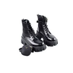 Prada Monolith Combat Boots Black size 37
