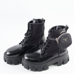 Prada Monolith Combat Boots Black size 37