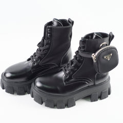 Prada Monolith Combat Boots Black size 37