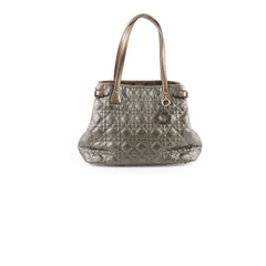 Christian Dior Medium Panarea Tote Cannage Canvas Khaki