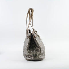 Christian Dior Medium Panarea Tote Cannage Canvas Khaki