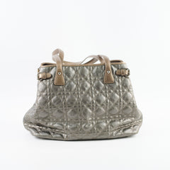 Christian Dior Medium Panarea Tote Cannage Canvas Khaki