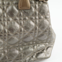 Christian Dior Medium Panarea Tote Cannage Canvas Khaki